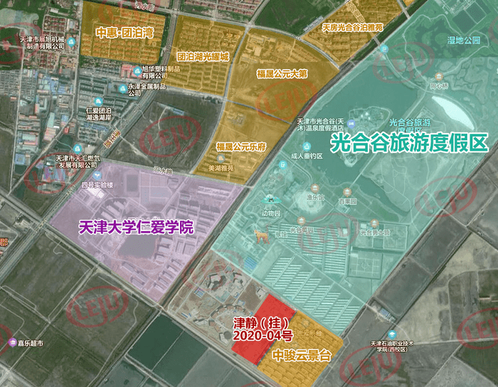 渤海钢铁集团以2.045亿摘得静海团泊新城东区04号地