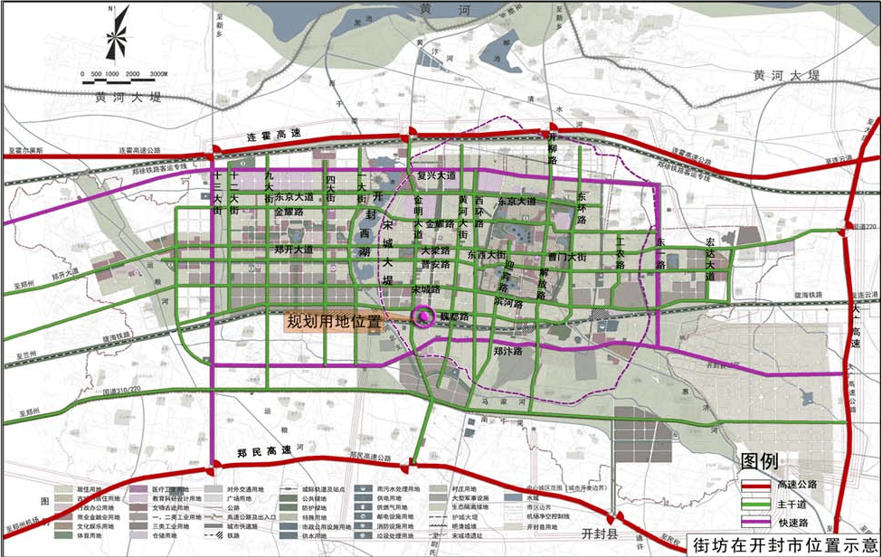 项目位置:开封市城西片区cx2401街坊控制性详细规划项目名称:开封