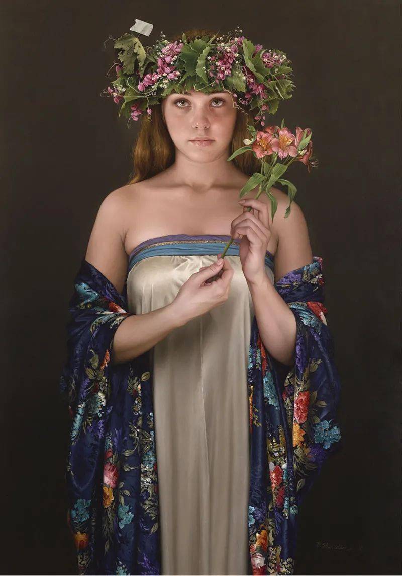 美国画家谢里丹的超写实人物油画艺术作品
