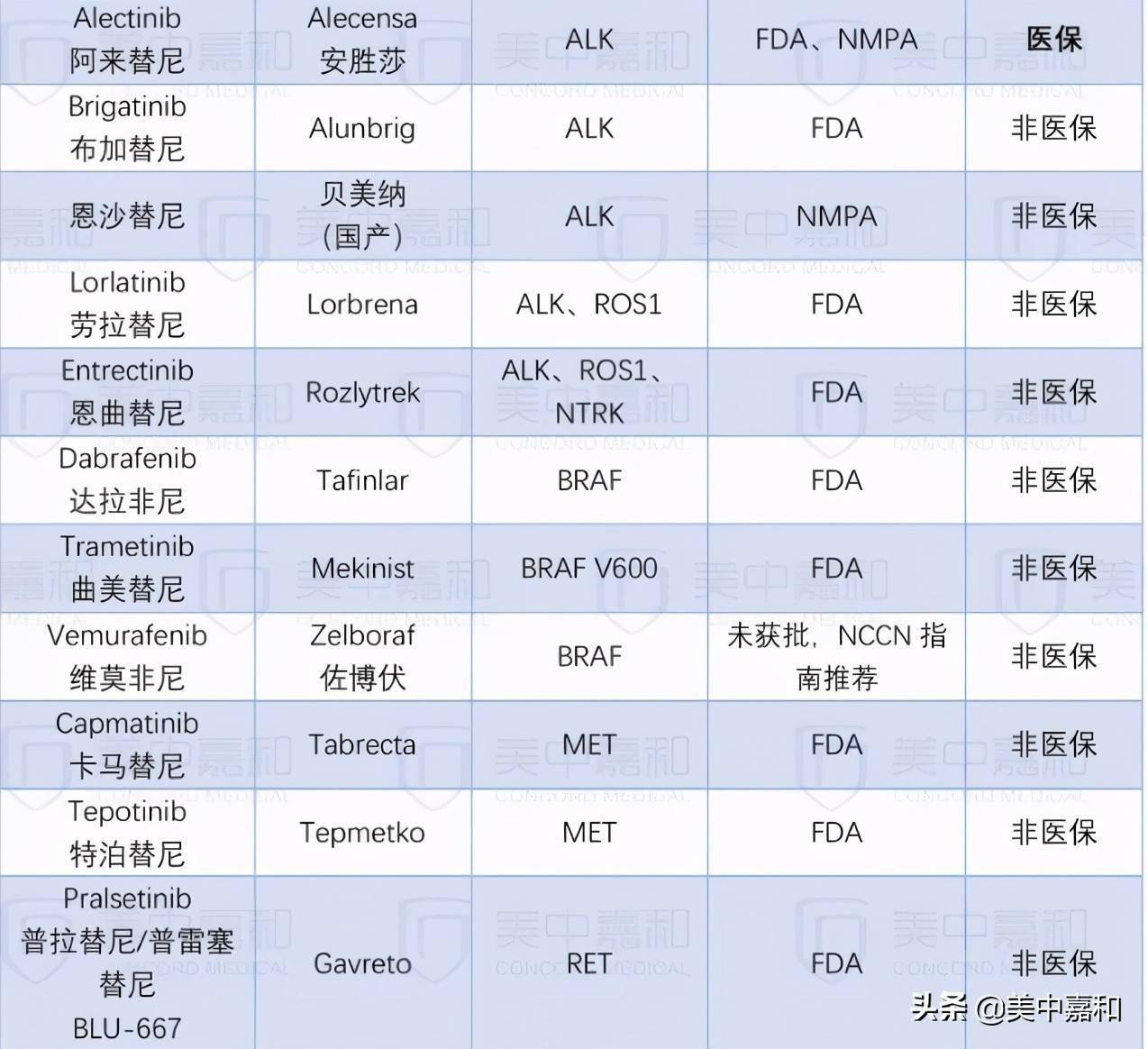 2021肺癌患者的保命靶向药汇总及用药时机,请查收