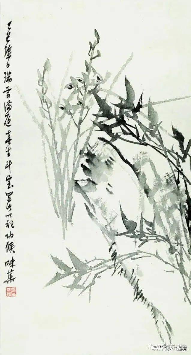 郭味蕖笔下的兰花,不仅是孤高的,也是充满生活诗意