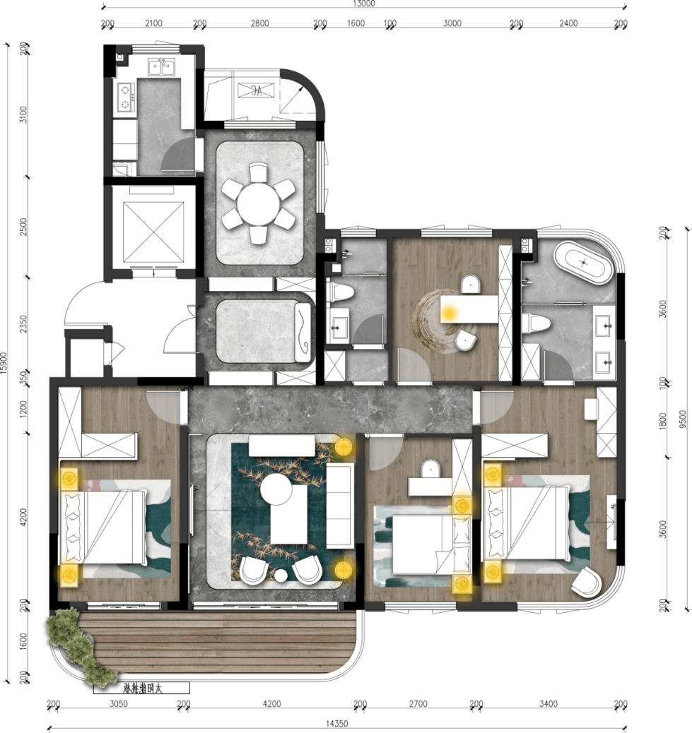 同时,12号楼全部为建面约140㎡—160㎡纯大户设计,整栋楼自成纯粹圈层