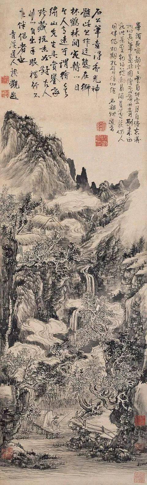 清初四僧 | 石溪作品欣赏