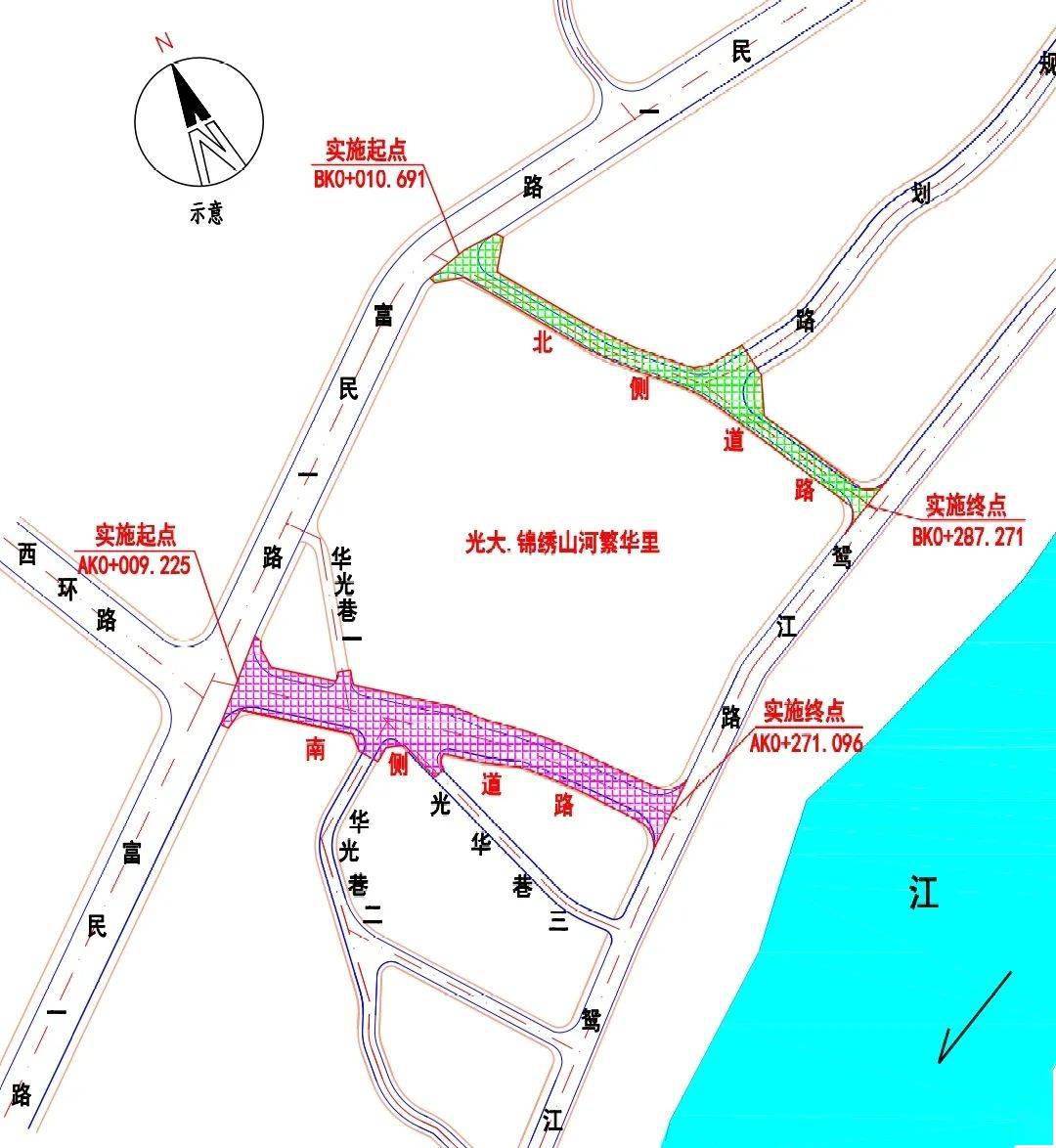 公示了!梧州市富民片区将新建2条市政道路,位置在