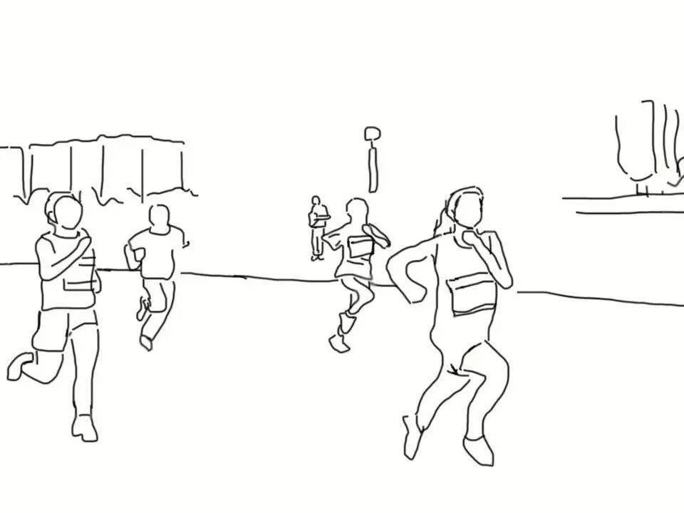 跑步