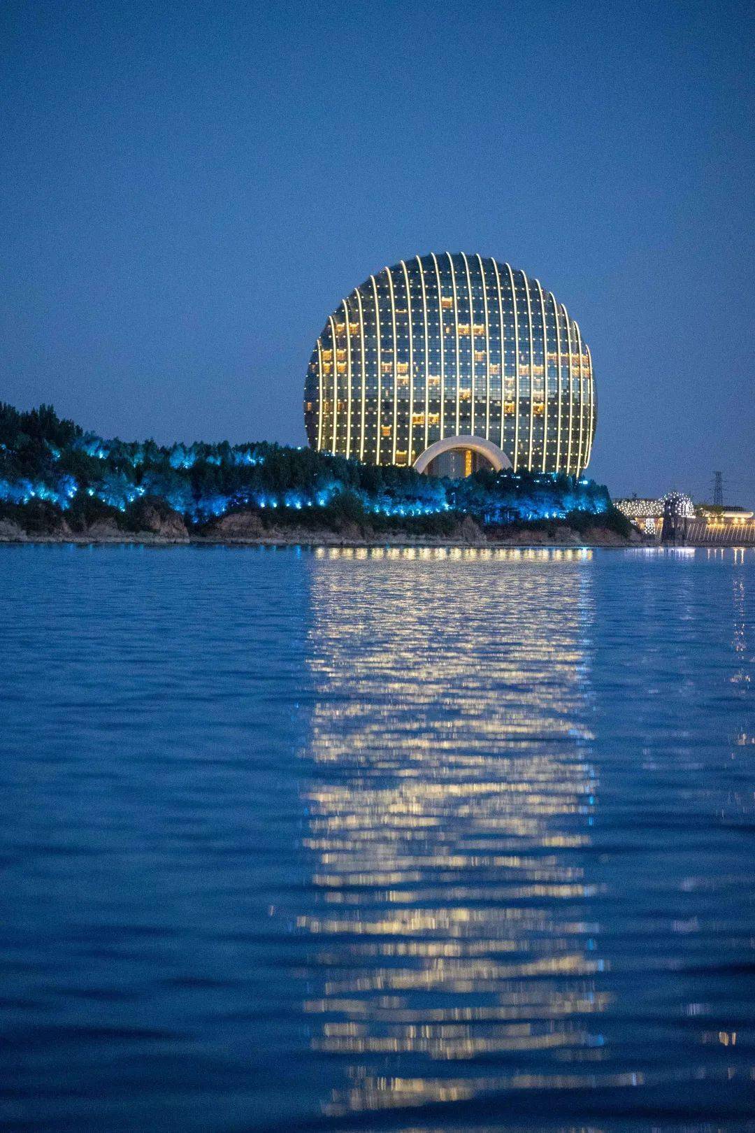 怀柔的这50多秒夜景登上央视直播!_雁栖湖