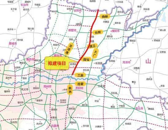 叶县至鲁山高速公路起于叶县南与宁洛高速交叉,路线向西经廉村镇南