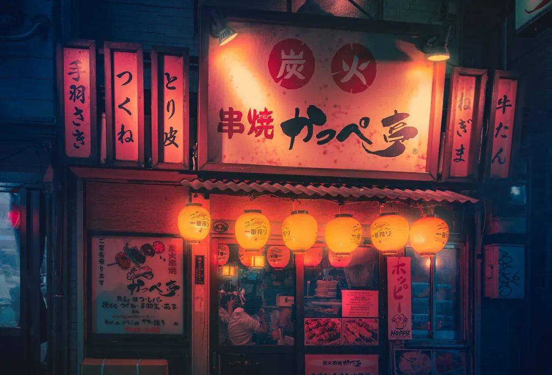 随手一拍,都是风景!镜头下的日本街头招牌文字夜景