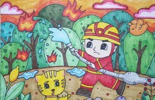 第三届全国儿童消防绘画大赛获奖作品集《我是小小消防员》——会是一