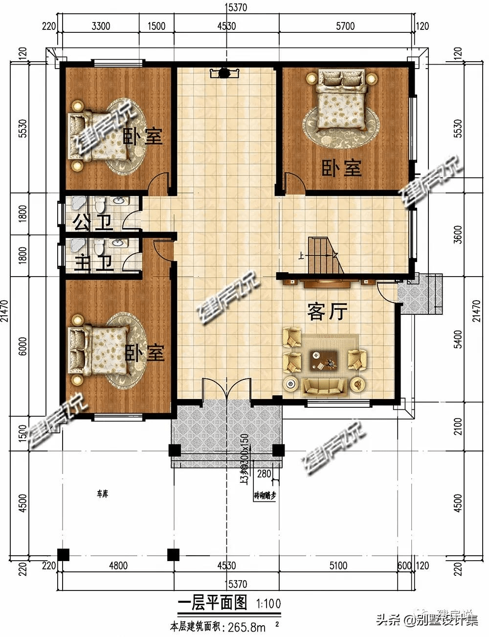 033米 品牌:建房说 1,别墅图纸编号:jf9828 2,主体毛坯参考造价:73-82