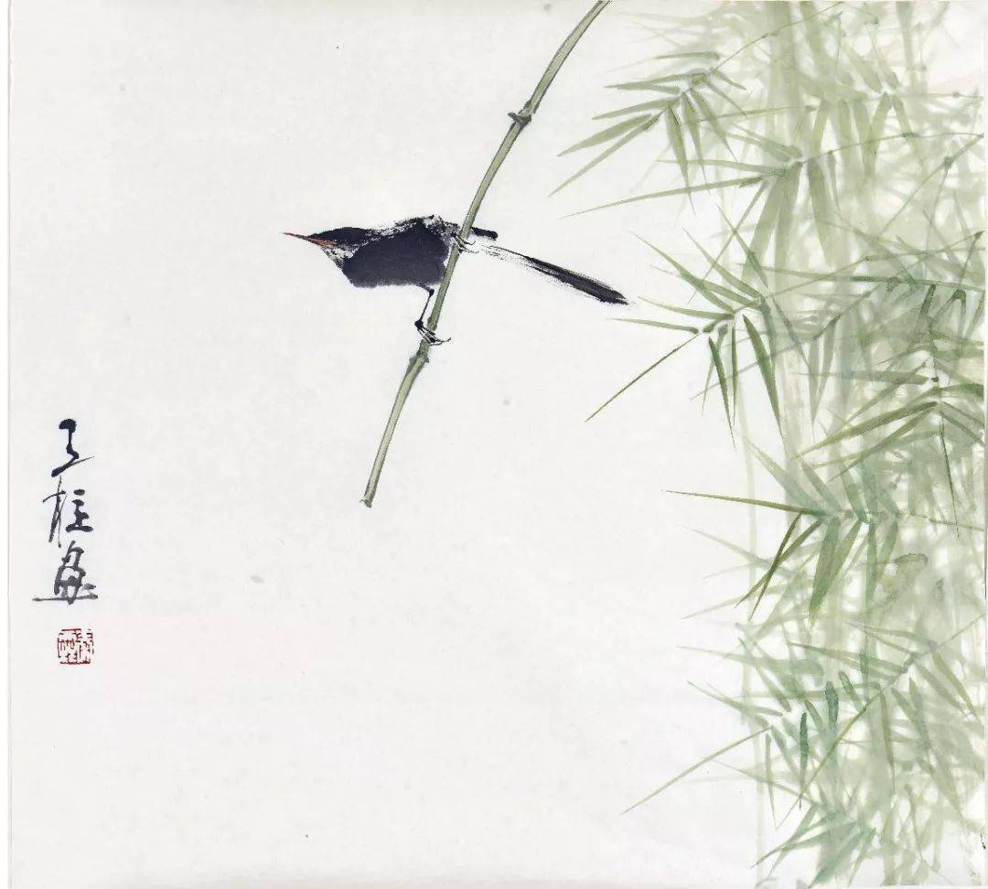 总的来说,秦天柱的花鸟画是重情而不落俗套的.