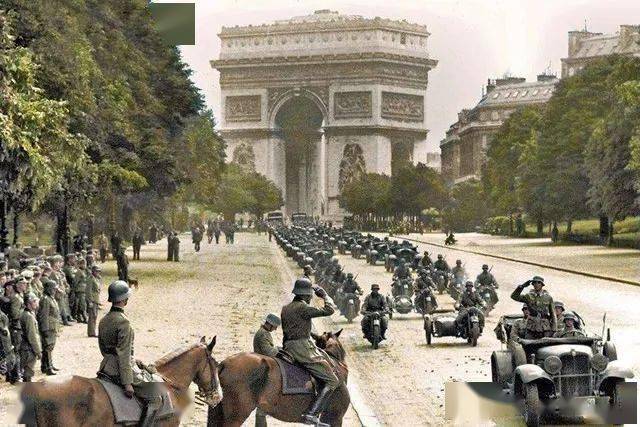 老照片看二战德国占领下的法国巴黎