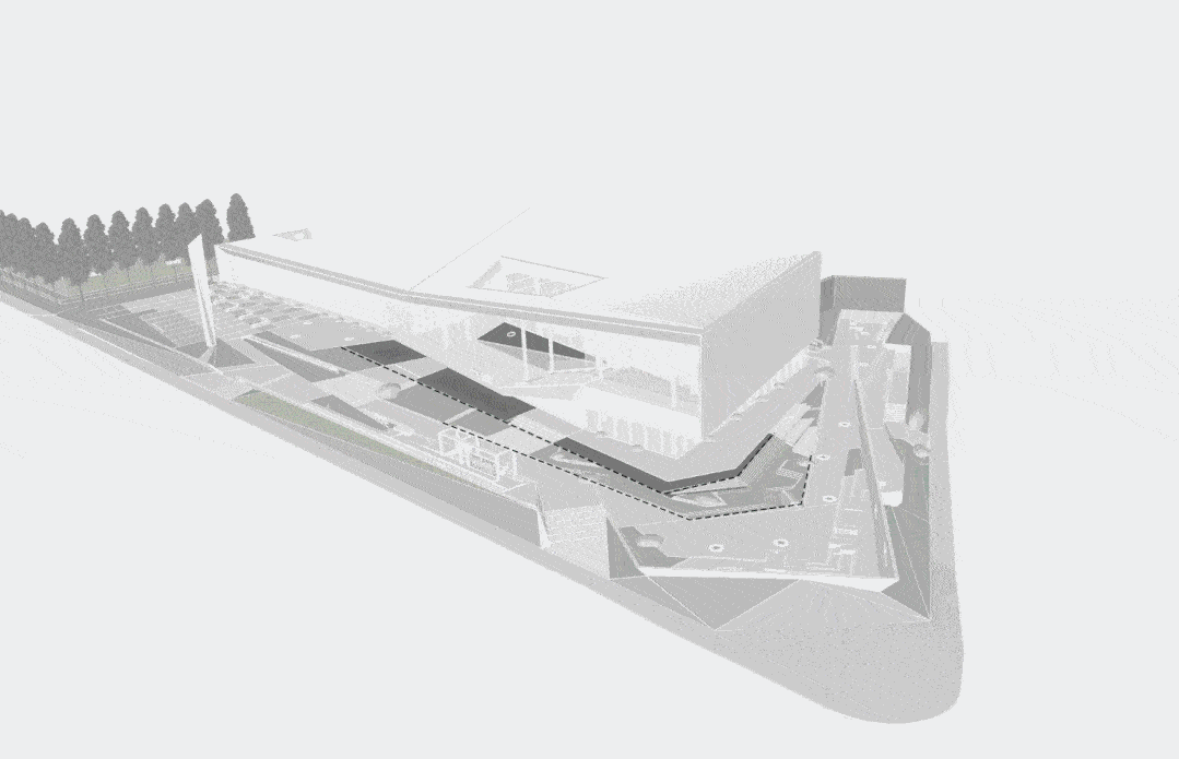 场地设计站在城市角度提高人的参与度,融入宜昌的码头河流文化,森林