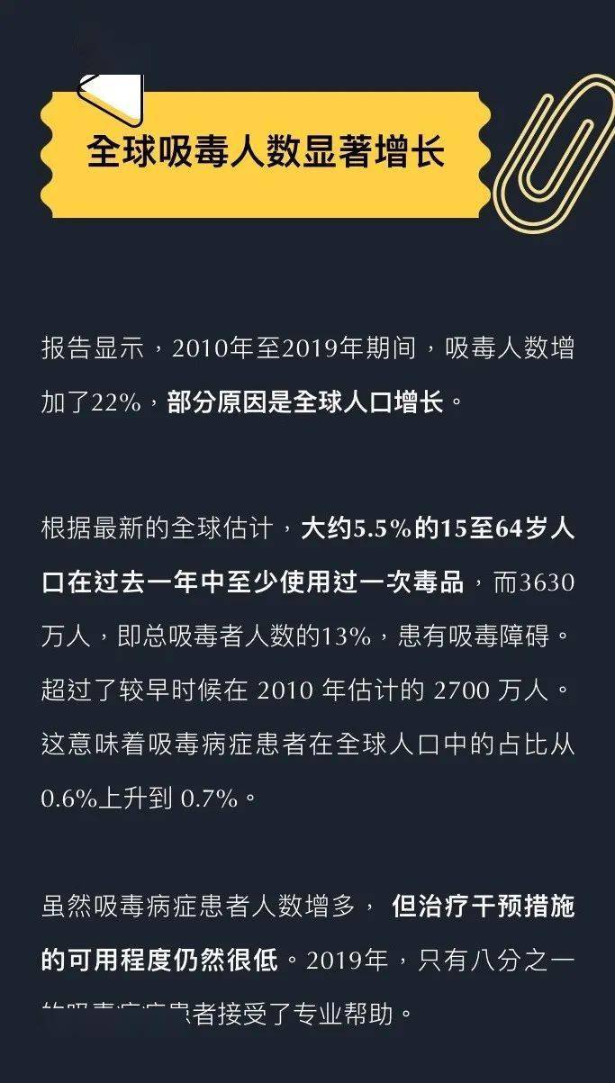 联合国发文全球吸毒人数达275亿青少年却低估大麻危险性