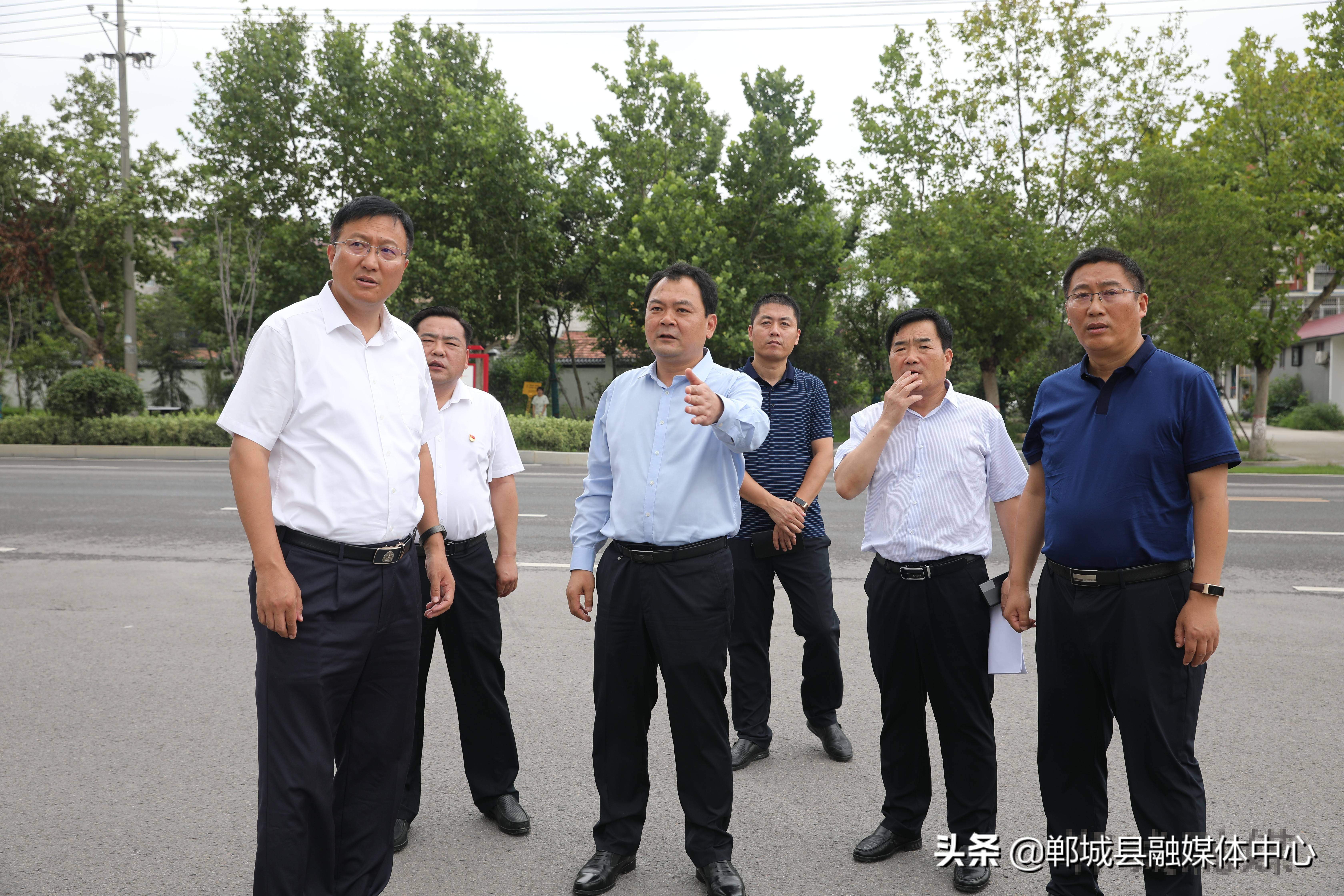 郸城李全林到中心城区调研指导城市基础设施建设工作