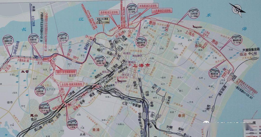 沪通铁路二期线路平面示意图▼