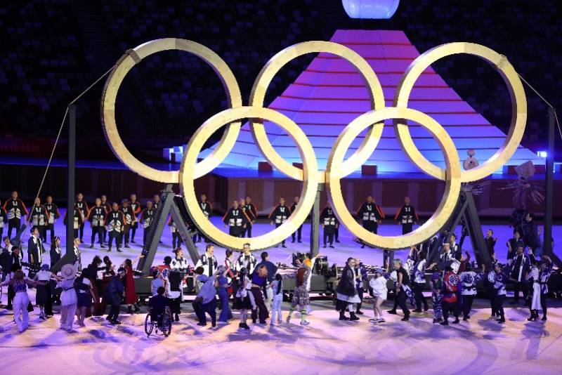 现场瞬间2021年07月23日东京奥运会在新国立竞技场举行开幕式组图