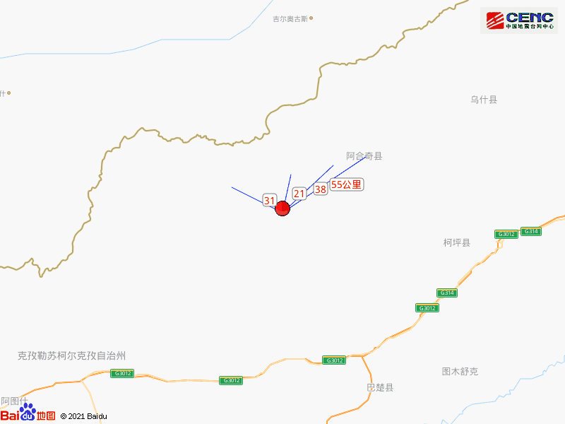 3级地震!_阿合奇县