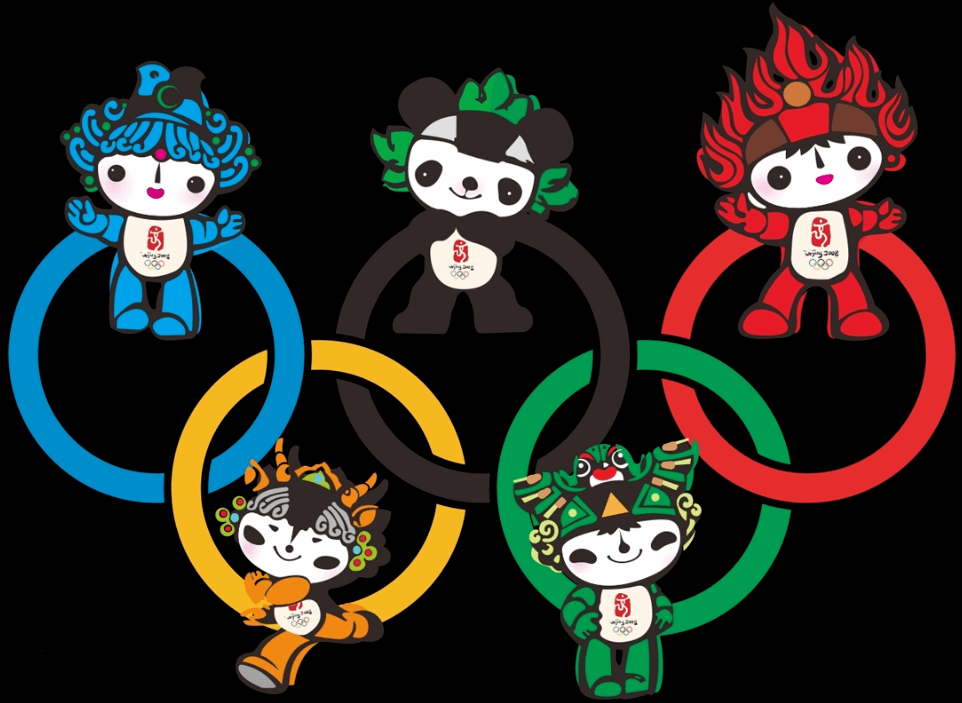 (就不在这一一列举了) 当然,除了"五福娃" 历届奥运会的吉祥物中 还是