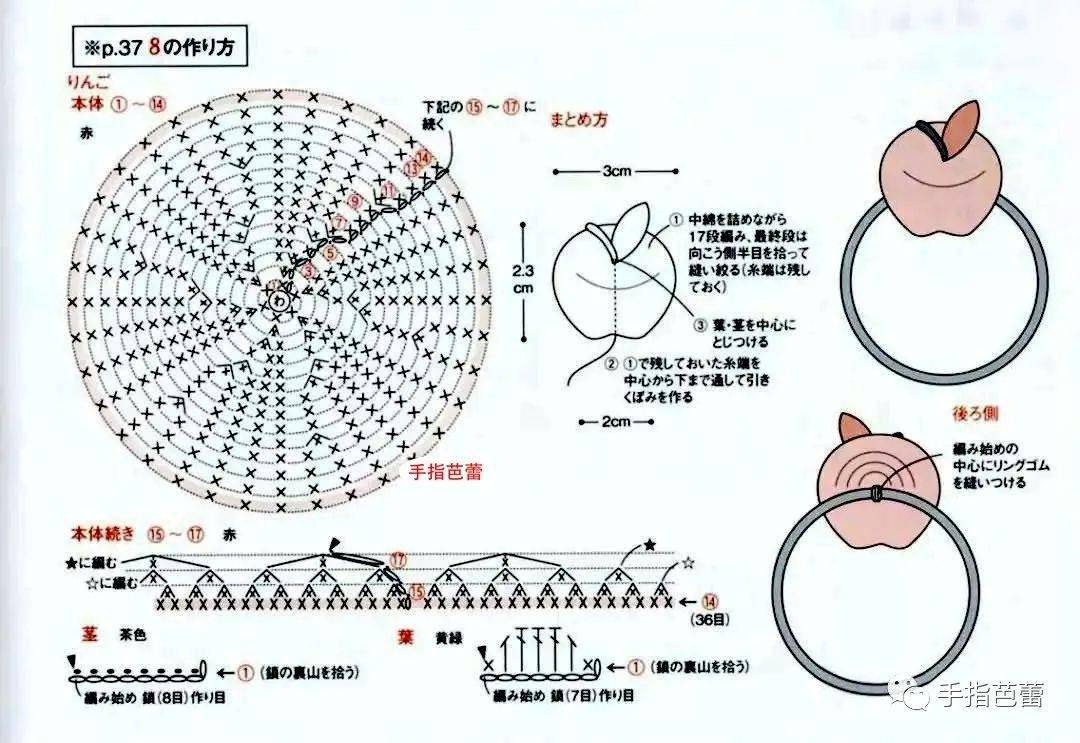 钩织小女孩的头饰不简单(二) 附图解