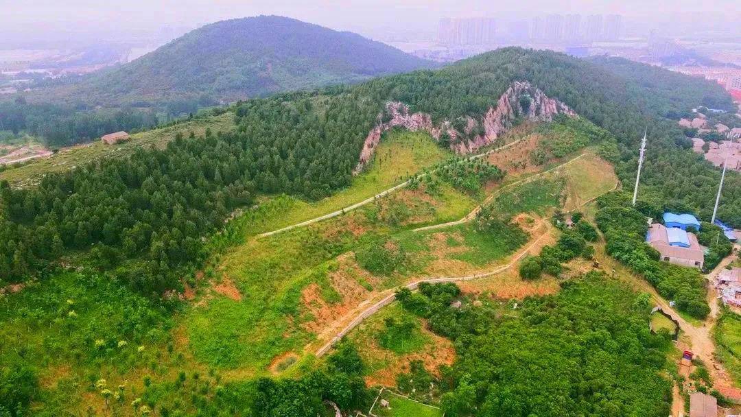 在拖龙山东侧,这里已是满眼青山碧草,绿树红花.