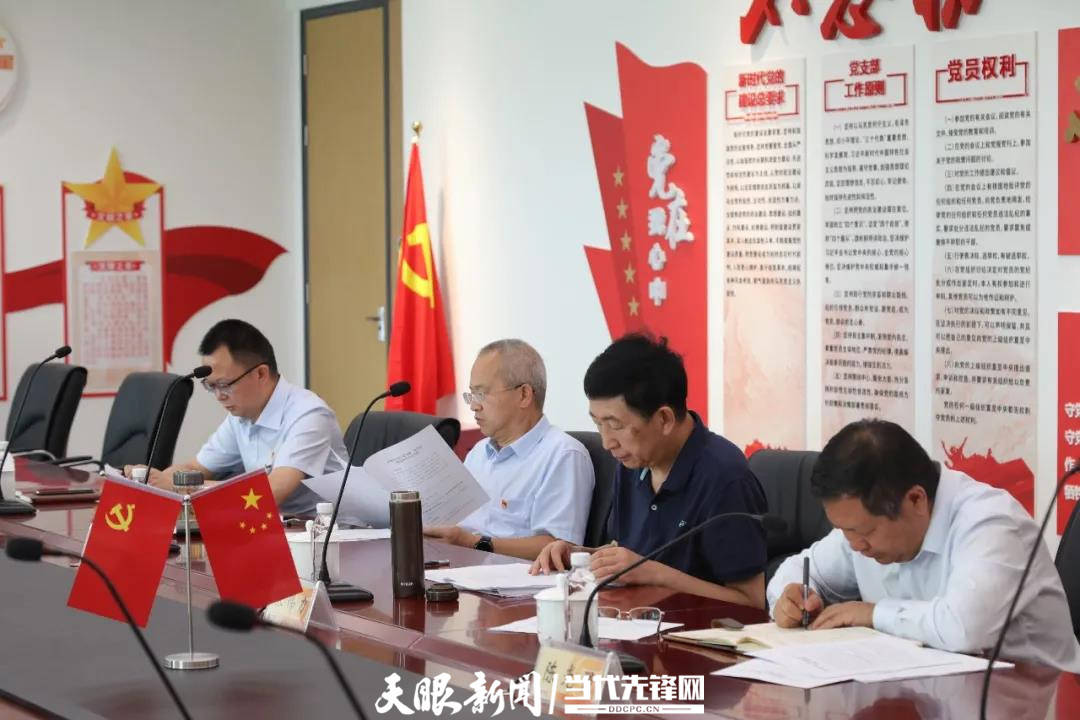 杨明尚以普通党员身份参加所在党支部党史学习教育专题组织生活会