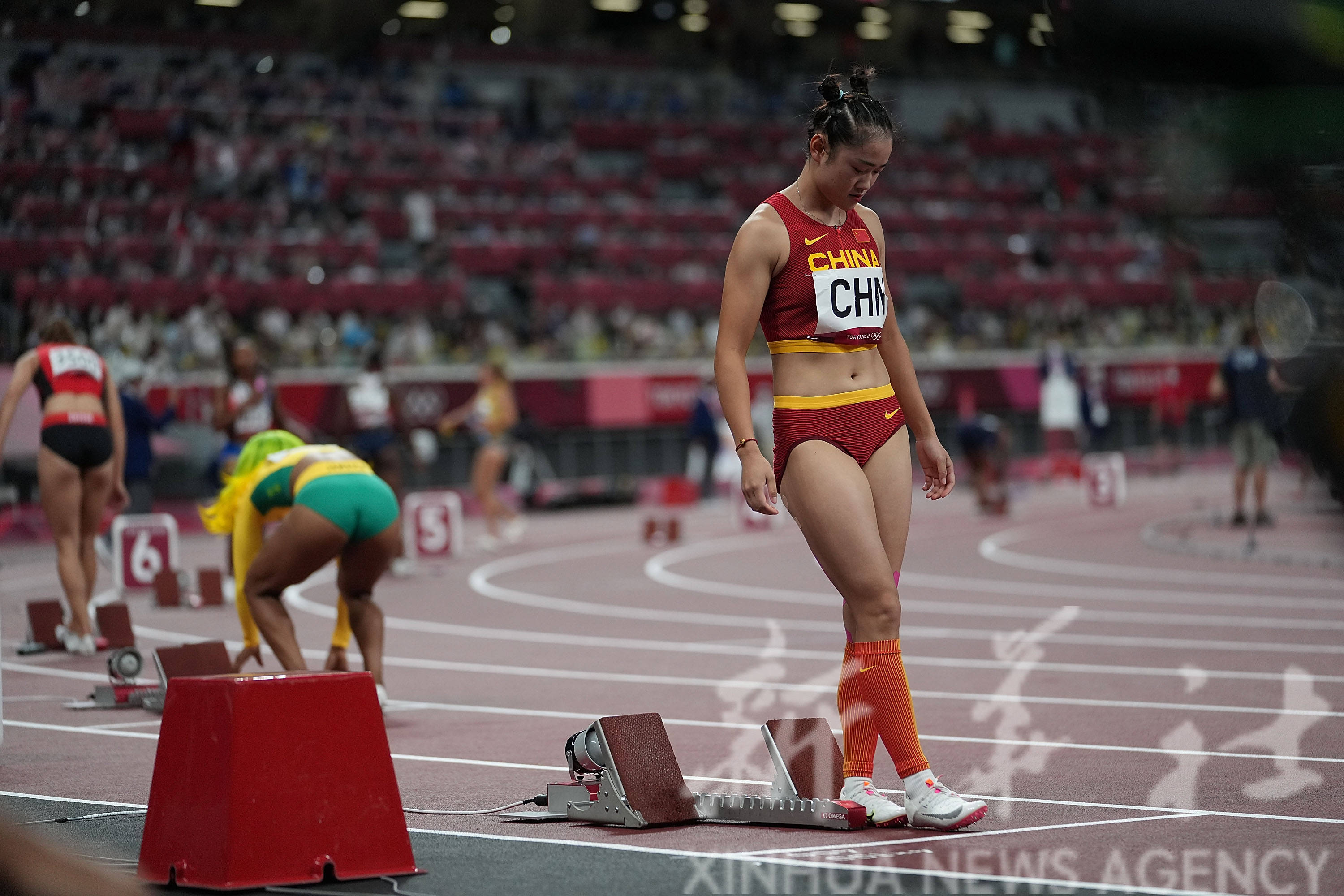 田径——中国队出战女子4x100米接力决赛