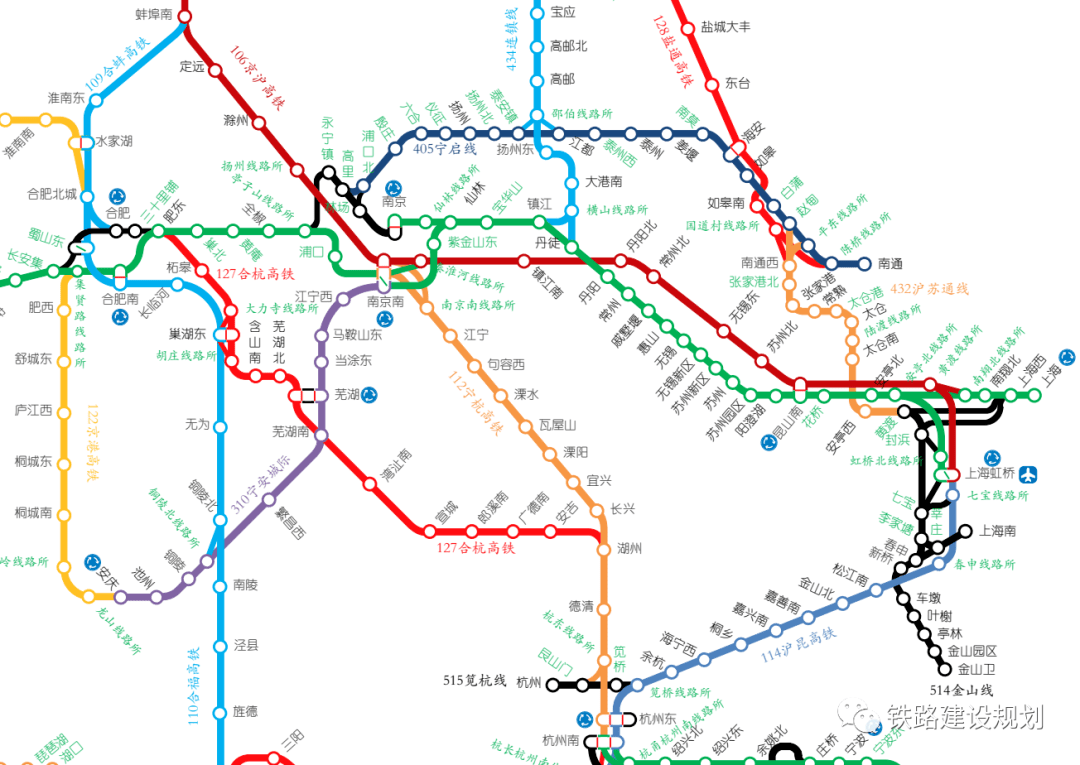 全国铁路动车组运行线路图2021年8月版本
