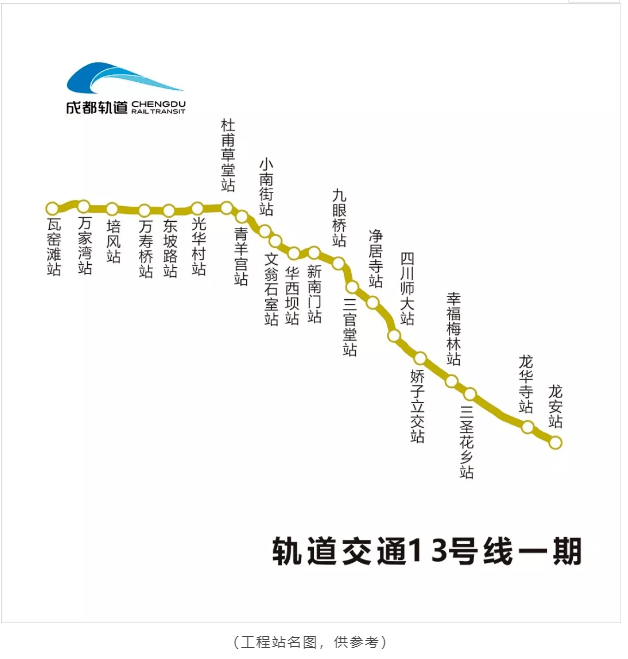 8号线二期,13号线一期……成都地铁最新消息汇总