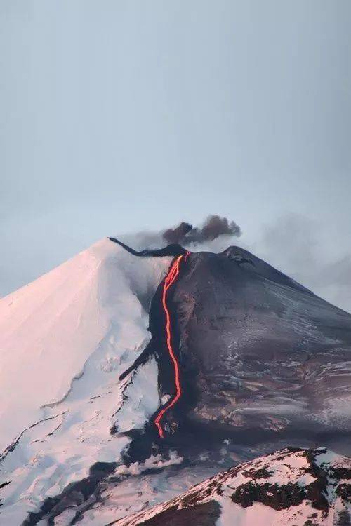 雪山与火山