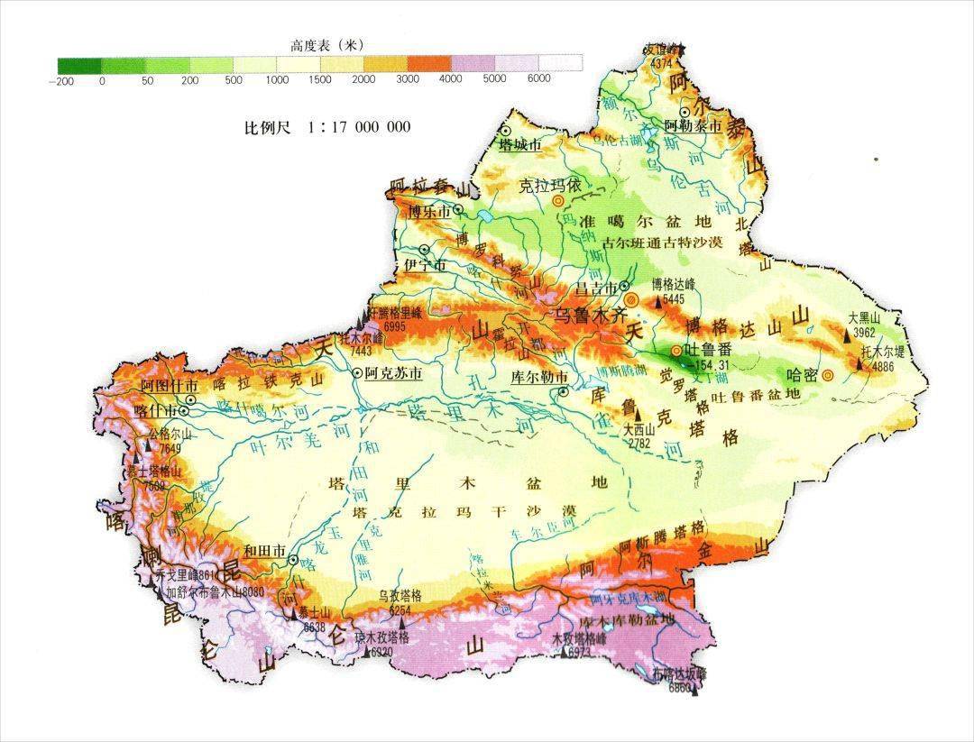 收藏丨漂亮简洁的省区地形地势高清地图