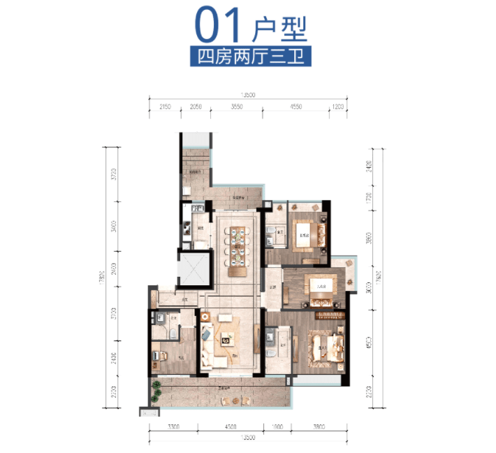 好住丨雅居乐清水湾舒适四房户型 旅游度假的好选择