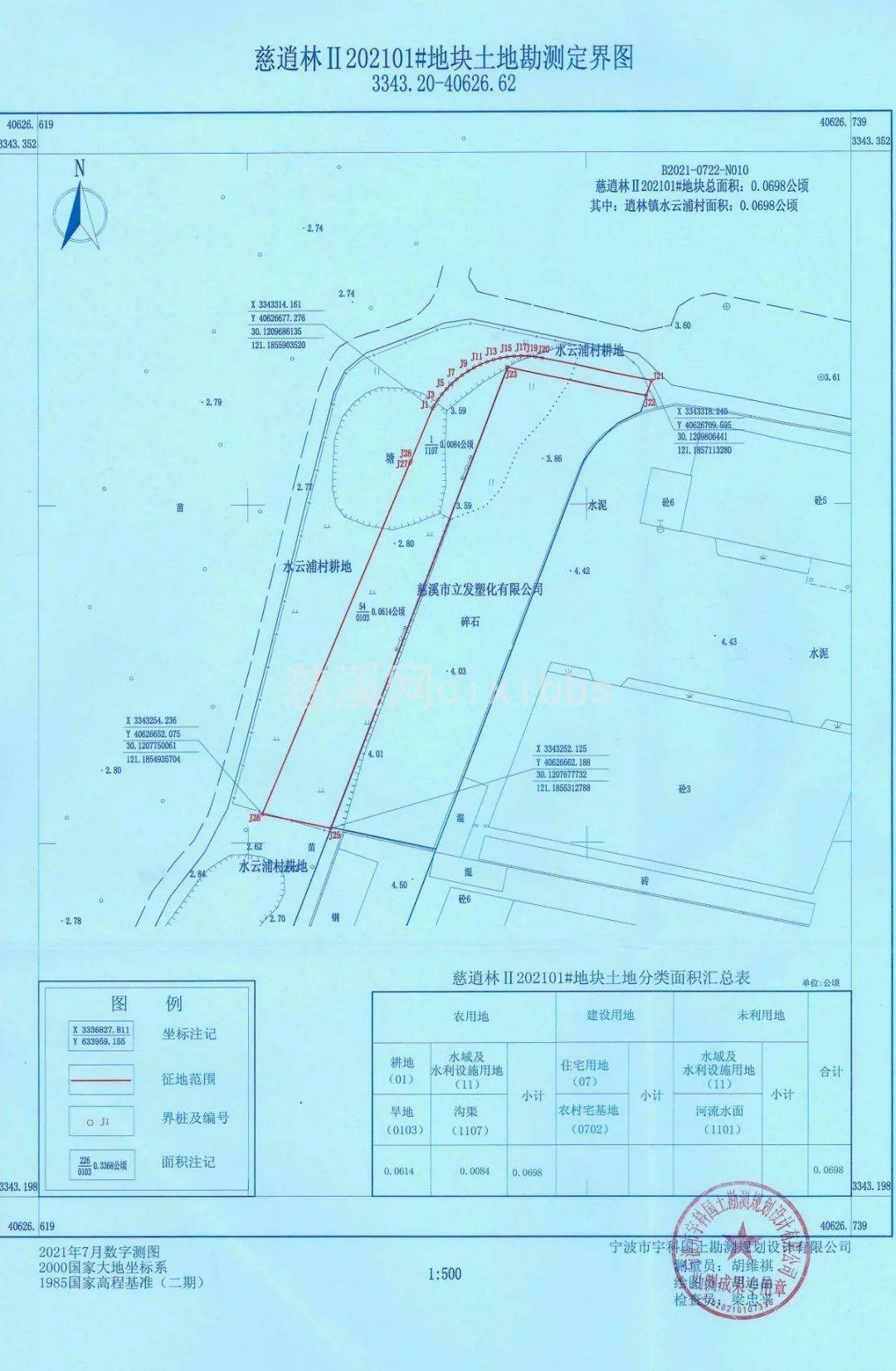 慈溪市人民政府土地征收启动公告