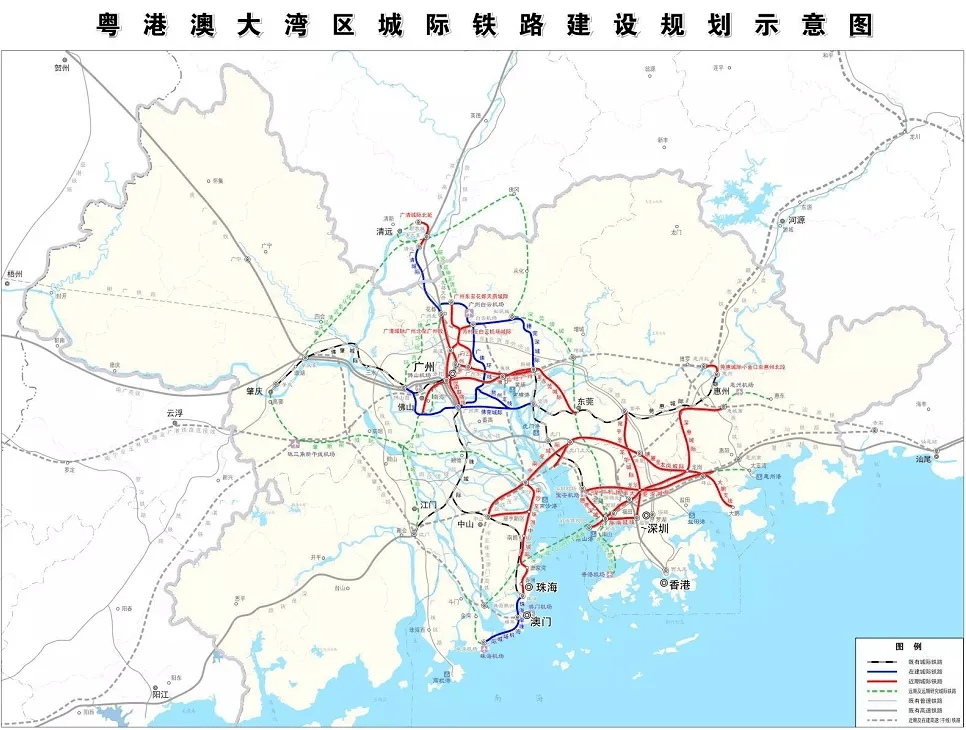 目前, 从肇庆搭乘高铁30分钟到广州, 1小时到深圳, 1小时20分钟到