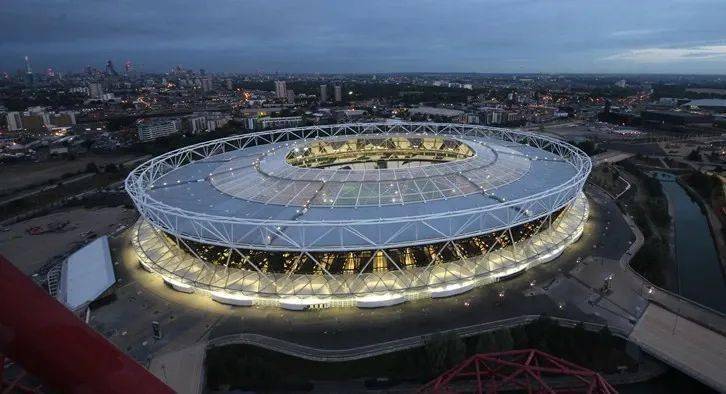 2015 年伦敦奥林匹克体育场的航拍照片