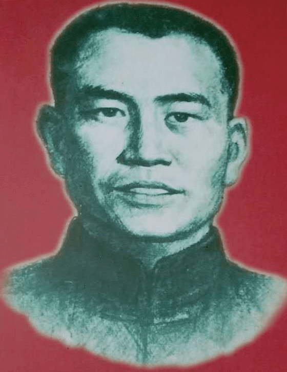 于都县革命烈士纪念馆陈列的赖森和烈士画像