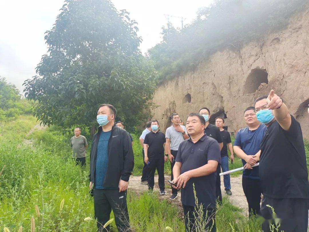 调研三门峡市沿黄生态经济带项目(渑池段)黄河百里画廊景观提升工程