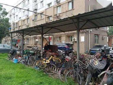 自行车棚狭小 绿地状况