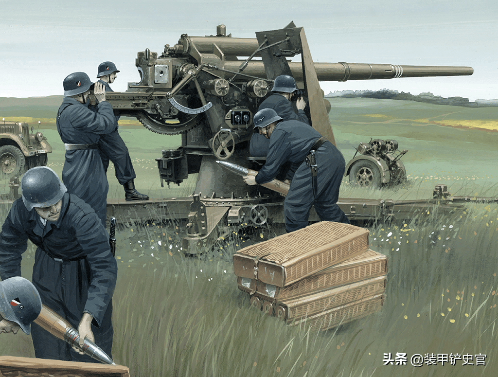 英军运兵车被德军88炮命中伤亡惨重一人却毫发无损