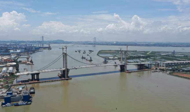 沙田港湾大桥年底完工!