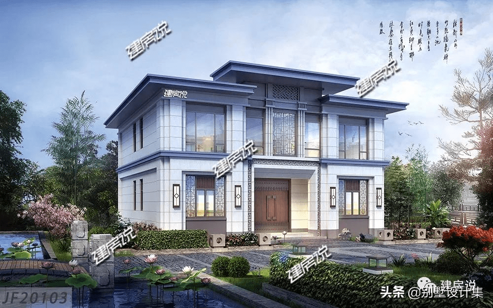 新中式别墅图纸1