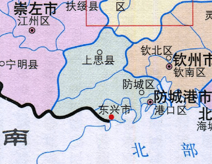 防城港各区县人口一览:防城区39.1万,上思县19.48万