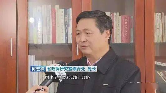 处处长时所摄)公开资料显示,何宏祥曾任安徽省政协研究室综合处处长