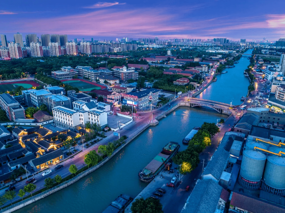 南通夜经济唐闸古镇的夜景