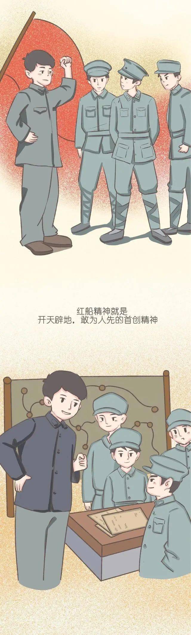 以下哪些是漫画中提到的红船精神呢?党史问答挑战六十一:学党史.