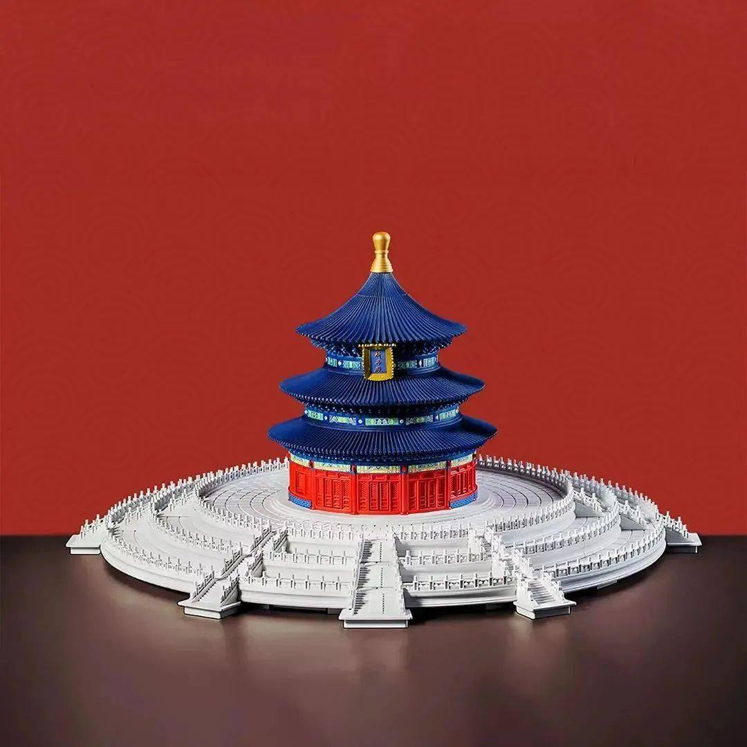 属于中国人自己的乐高全榫卯结构拼搭600年祈年殿