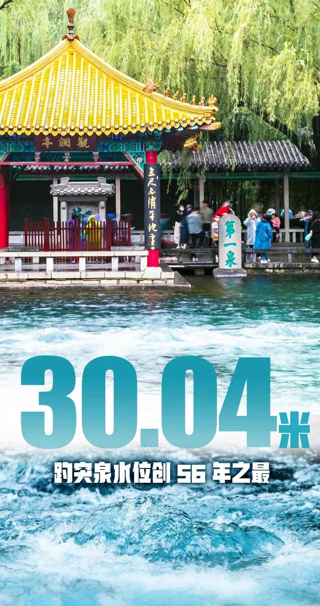 济南趵突泉创56年之最_水位