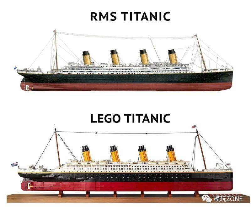积木零件数量惊人lego新品titanic泰坦尼克号官图