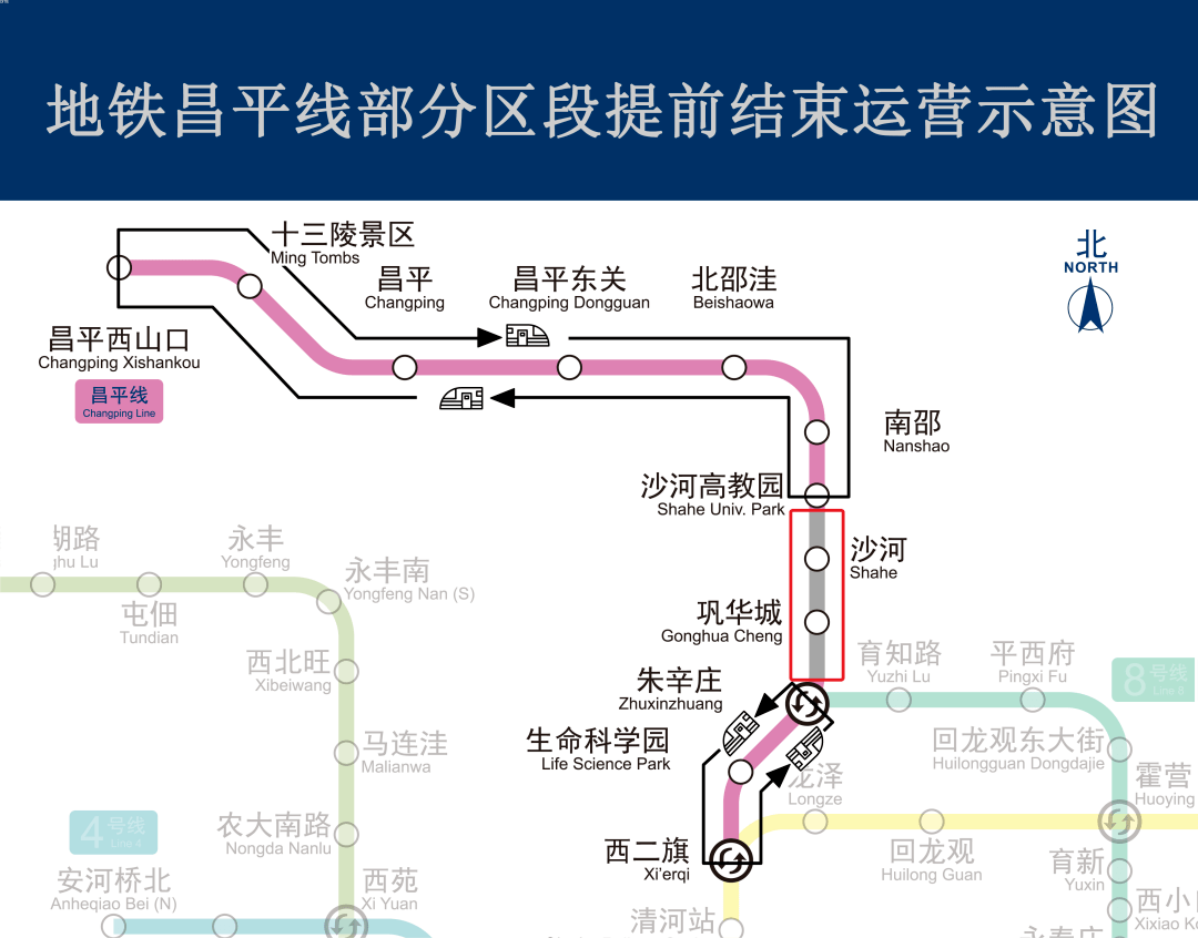 注意!地铁昌平线10月15日至12月15日部分区段将提前结束运营