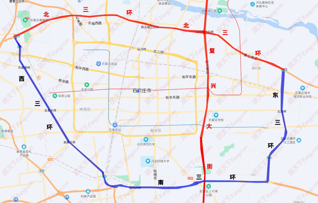 城建利好井喷式爆发北三环来了石家庄8300亩拥河发展起步区划定